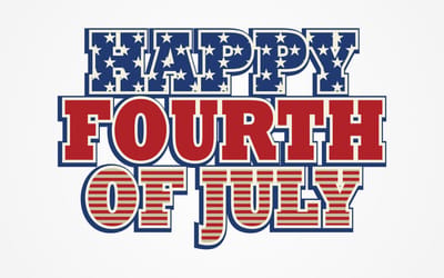 Fourth of July holiday graphic