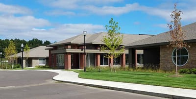 Exterior view of WellBridge of Novi's building.