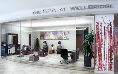 Interior view of spa area at WellBridge
