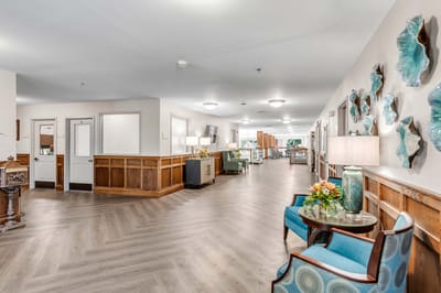 Interior common area with seating and decor