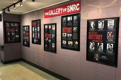 Gallery exhibit celebrating Black History Month