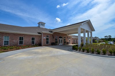 Exterior view of the Lighthouse assisted living facility
