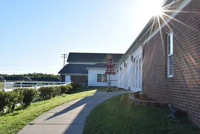 Outdoor view of the Caremoor Retirement Center