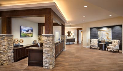 Interior view of a welcoming lobby area