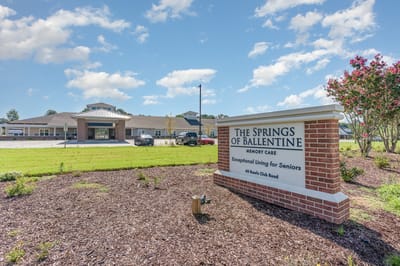 Exterior view of The Springs of Ballentine with landscaped area