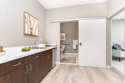 Interior view of a well-furnished private room
