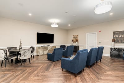 Common area with comfortable seating and modern decor