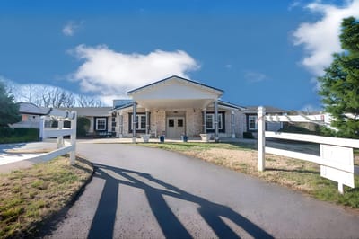 Exterior view of Harmony House Memory Care facility