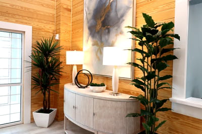 Interior view of a well-designed common area