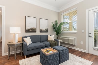 Cozy common area with seating and decor