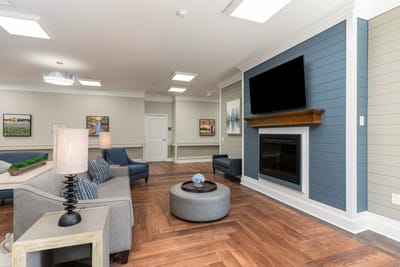 Cozy common area with seating and decor
