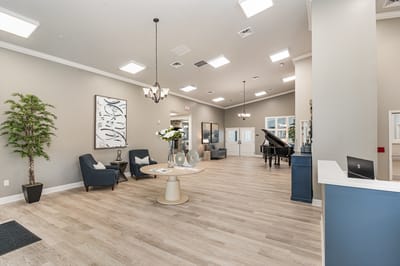 Interior view of a bright and welcoming common area