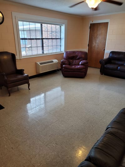 Interior lounge area with seating