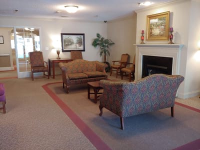 Cozy lounge area with comfortable seating