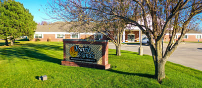 Exterior view of Prairie Winds Assisted Living facility