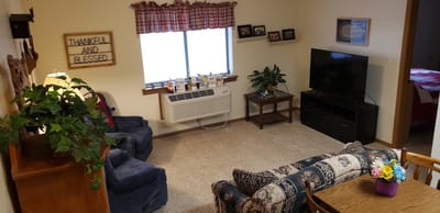 Cozy interior living space with comfortable furniture