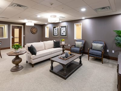 Interior common area with seating and decor