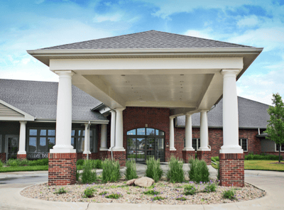 Entrance of Nye Legacy Health & Rehabilitation Center