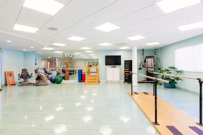 Interior view of a fitness area in the facility