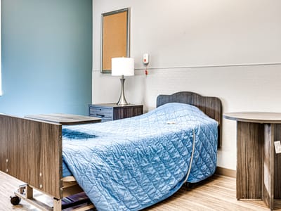 A well-furnished private resident room
