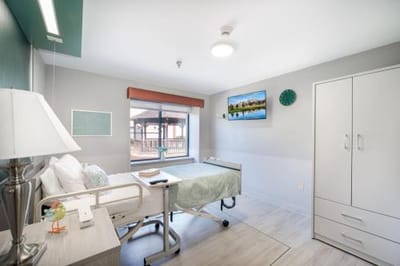 Bright interior of a resident's room with decor