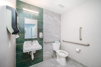 Clean, modern bathroom interior