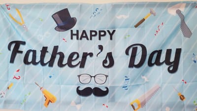 Banner celebrating Father's Day