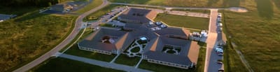 Aerial view of the Pleasant View facility grounds.