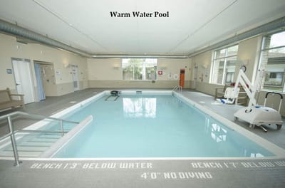 Indoor warm water pool area