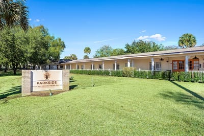 Exterior view of Parkside Health and Rehabilitation Center