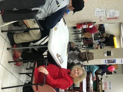 Residents engaged in an activity in a common area