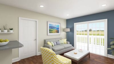 A common area with comfortable seating and natural light