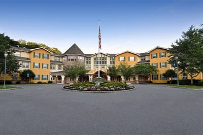 Exterior view of Victoria Mews Assisted Living facility