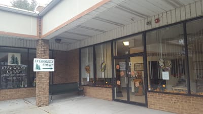 Entrance of Evergreen Court Adult Day Services building