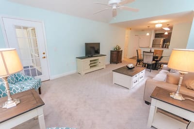Spacious interior view of a living area