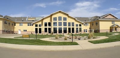 Exterior view of Wheatfields Senior Living Community