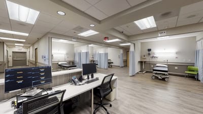 Interior space of a modern medical facility