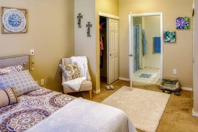 Cozy private resident room with modern decor