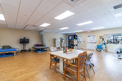 Interior view of a rehabilitation activity room