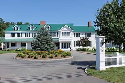 Exterior view of The Plymouth House with gardens