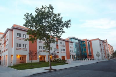 Exterior view of Jamaica Hospital Nursing Home building