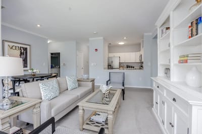 Bright and inviting living room area with modern furnishings