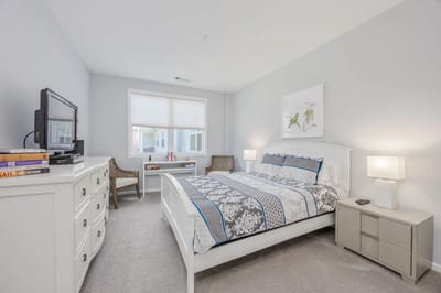Cozy bedroom in a senior living facility