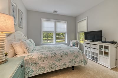 Cozy interior of a resident's room with natural light