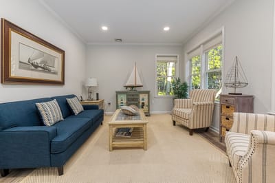Cozy interior living area with seating and decor