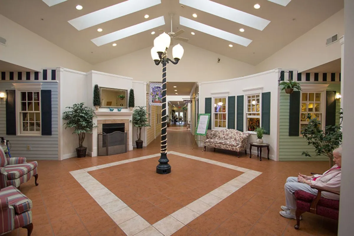 Bright and welcoming lobby area with seating