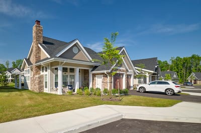 Exterior view of a residential-style assisted living facility