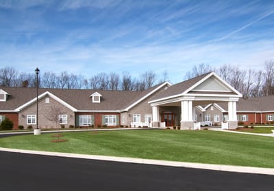 Exterior view of the assisted living facility