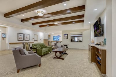 Interior common area with seating and decor