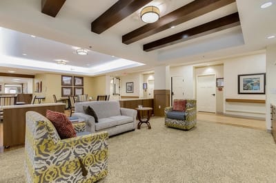 Interior common area with seating and decor